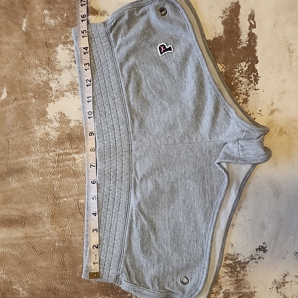 Team Pink Light Gray Athletic Shorty Shorts. Size: S - Picture 6 of 7